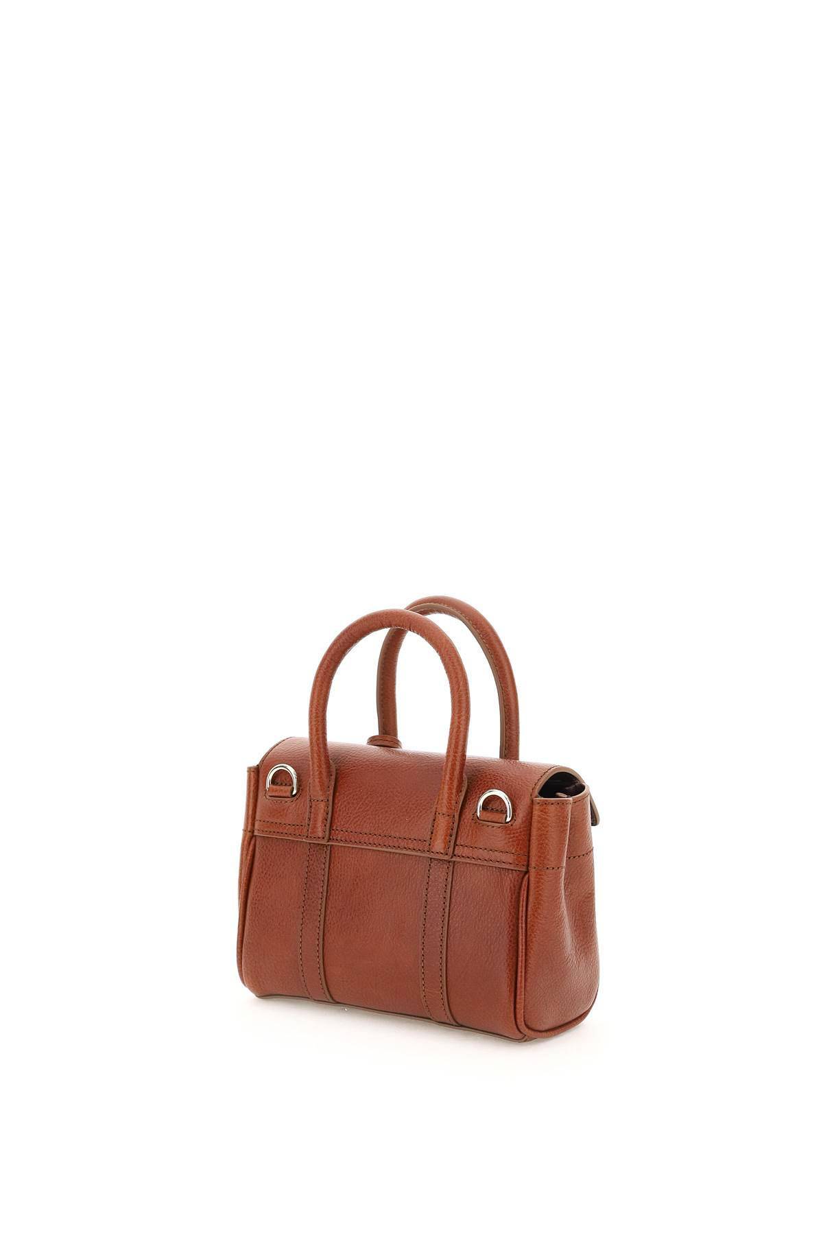 Shop Mulberry Bayswater Mini Bag In Brown