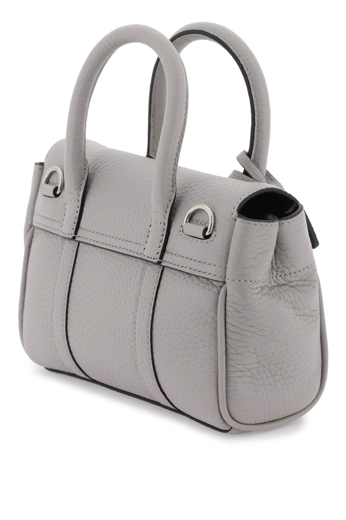 Shop Mulberry Bayswater Mini Bag In Grey