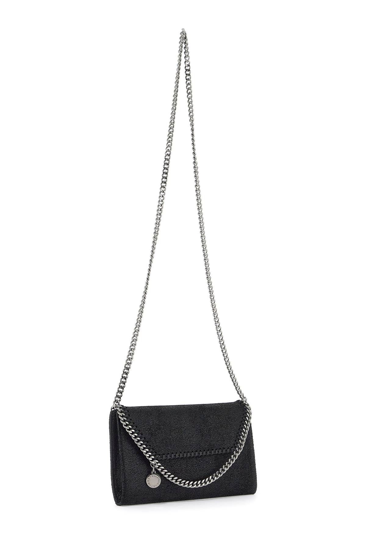 Shop Stella Mccartney Shaggy Deer Mini Crossbody Bag In Black