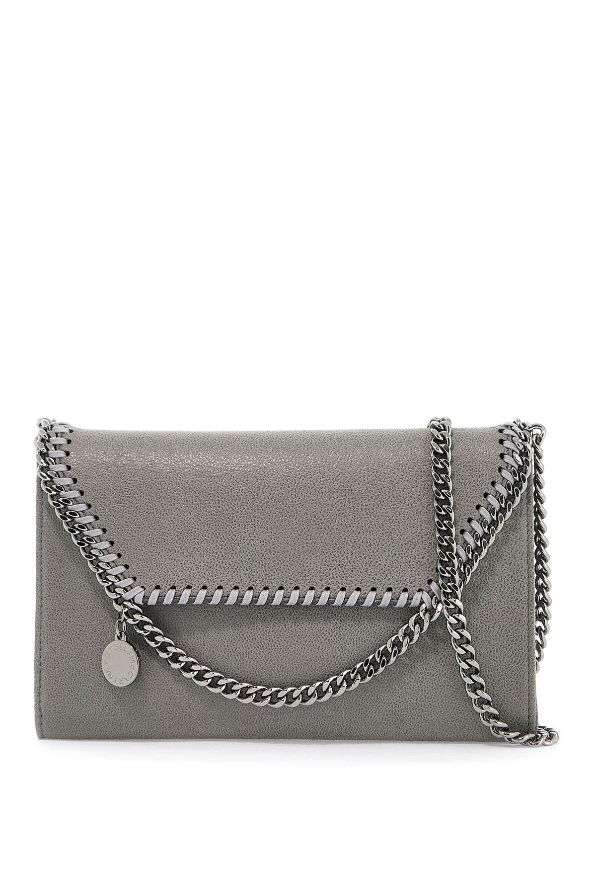 Shop Stella Mccartney Shaggy Deer Mini Crossbody Bag In Grey