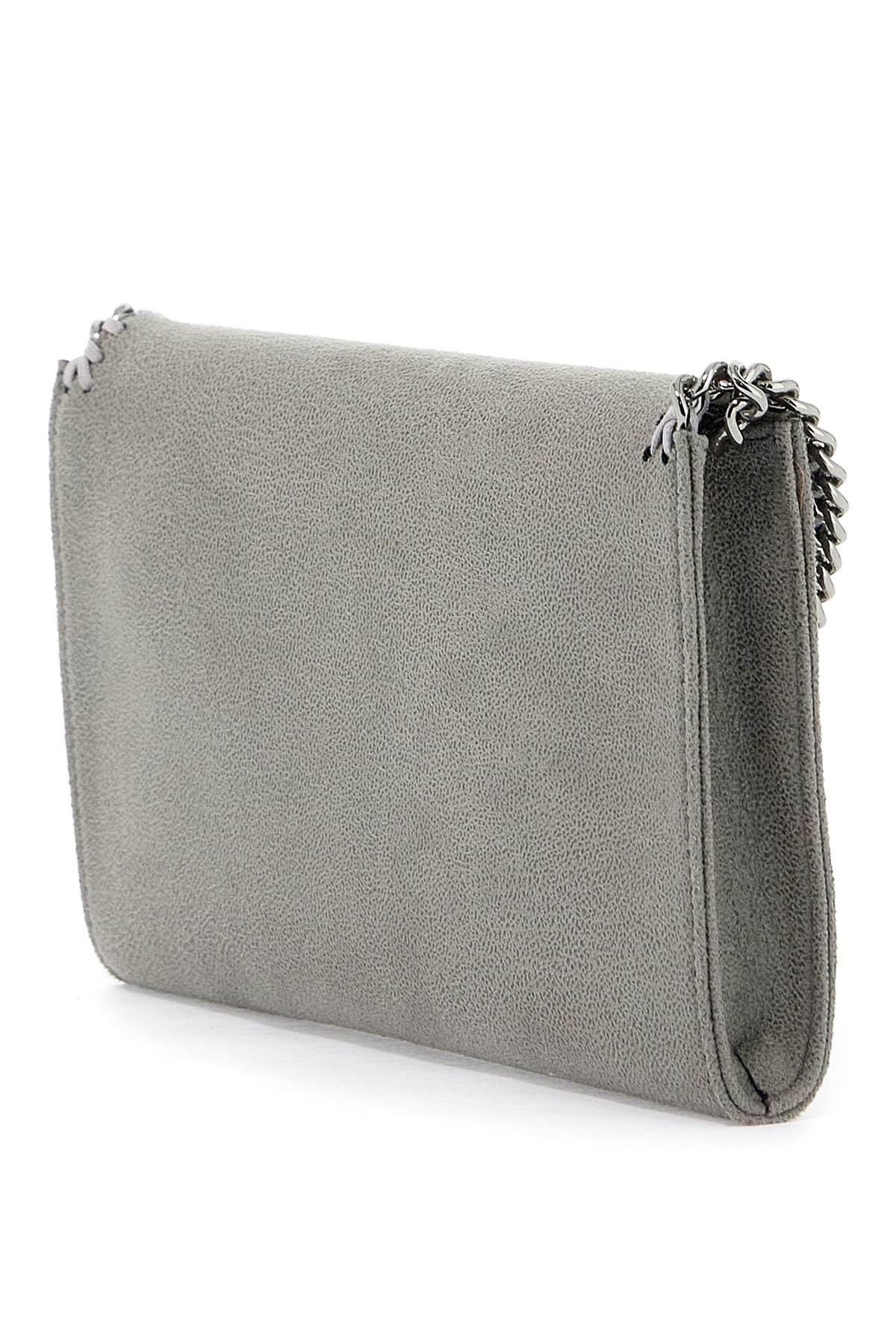 Shop Stella Mccartney Shaggy Deer Mini Crossbody Bag In Grey