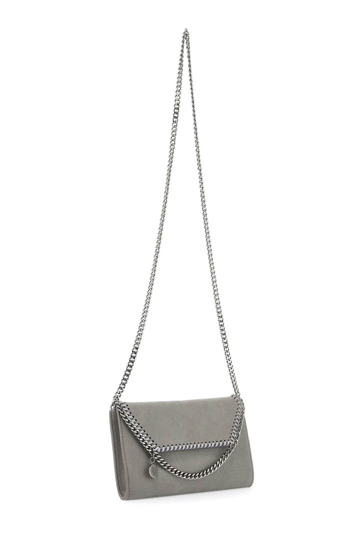 Shop Stella Mccartney Shaggy Deer Mini Crossbody Bag In Grey