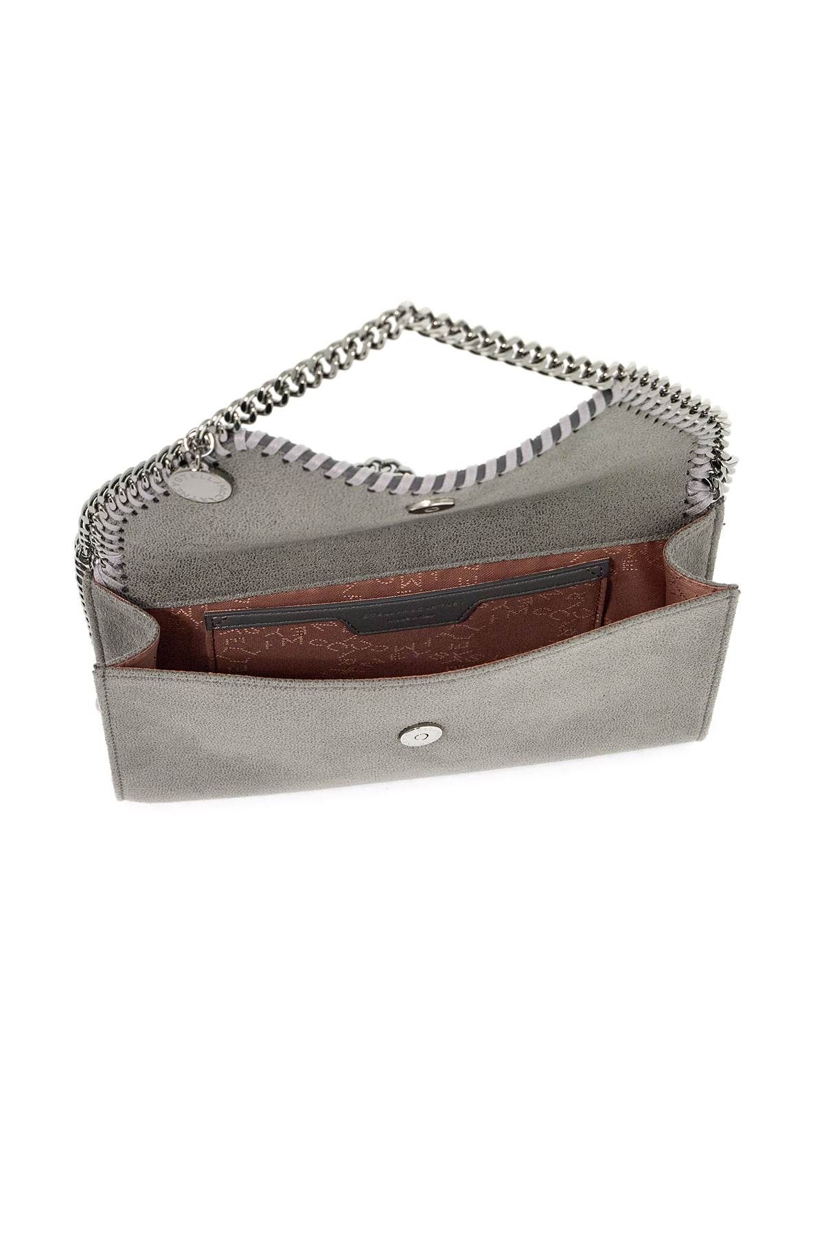 Shop Stella Mccartney Shaggy Deer Mini Crossbody Bag In Grey