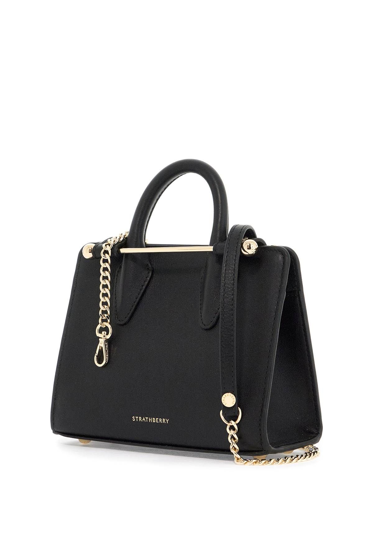 Shop Strathberry Nano Tote Bag In Black