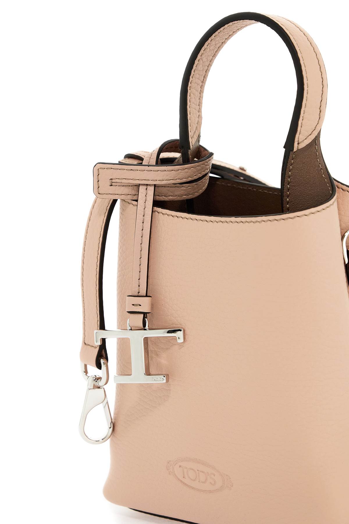 Shop Tod's Mini Leather Handbag In Pink