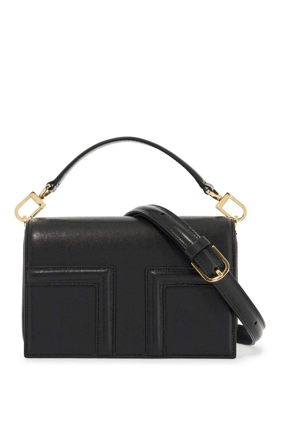 Shop Totême Mini T-flap In Black