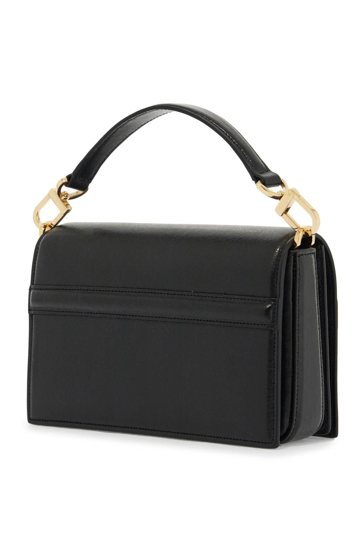 Shop Totême Mini T-flap In Black