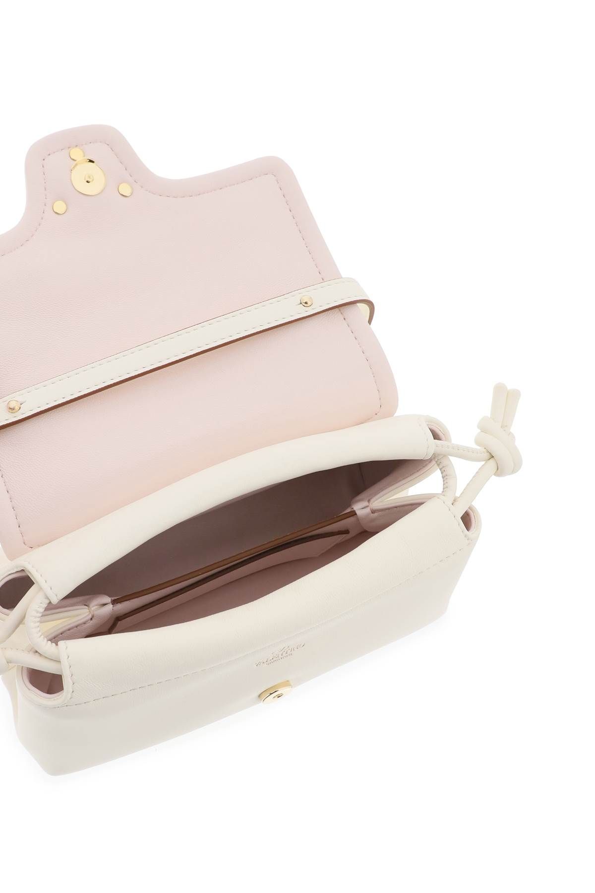 Shop Valentino Mini Vlogo 1960 Shoulder Bag In White