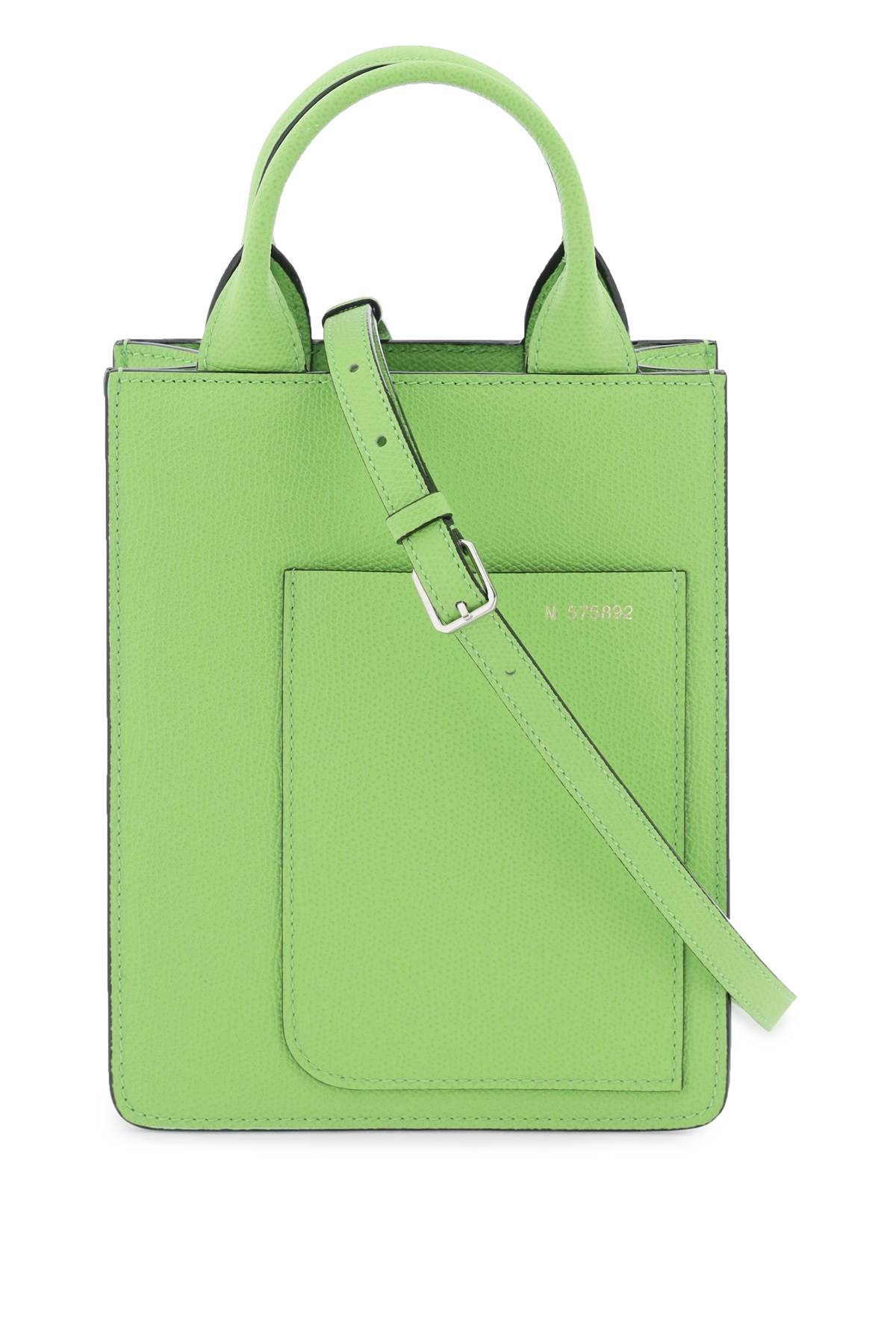 Valextra Mini 'boxy' Tote Bag In Green
