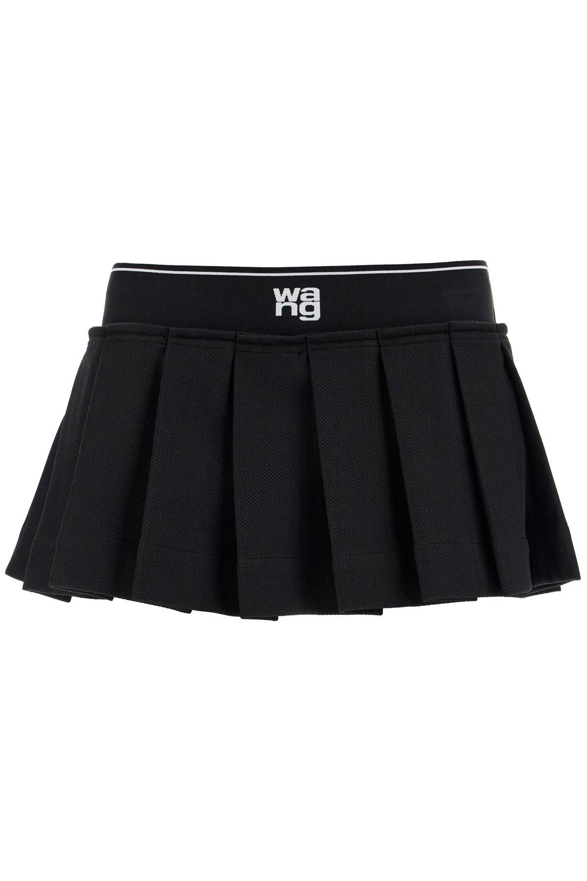 Shop Alexander Wang Cheerleader-style Pleated Mini In Black