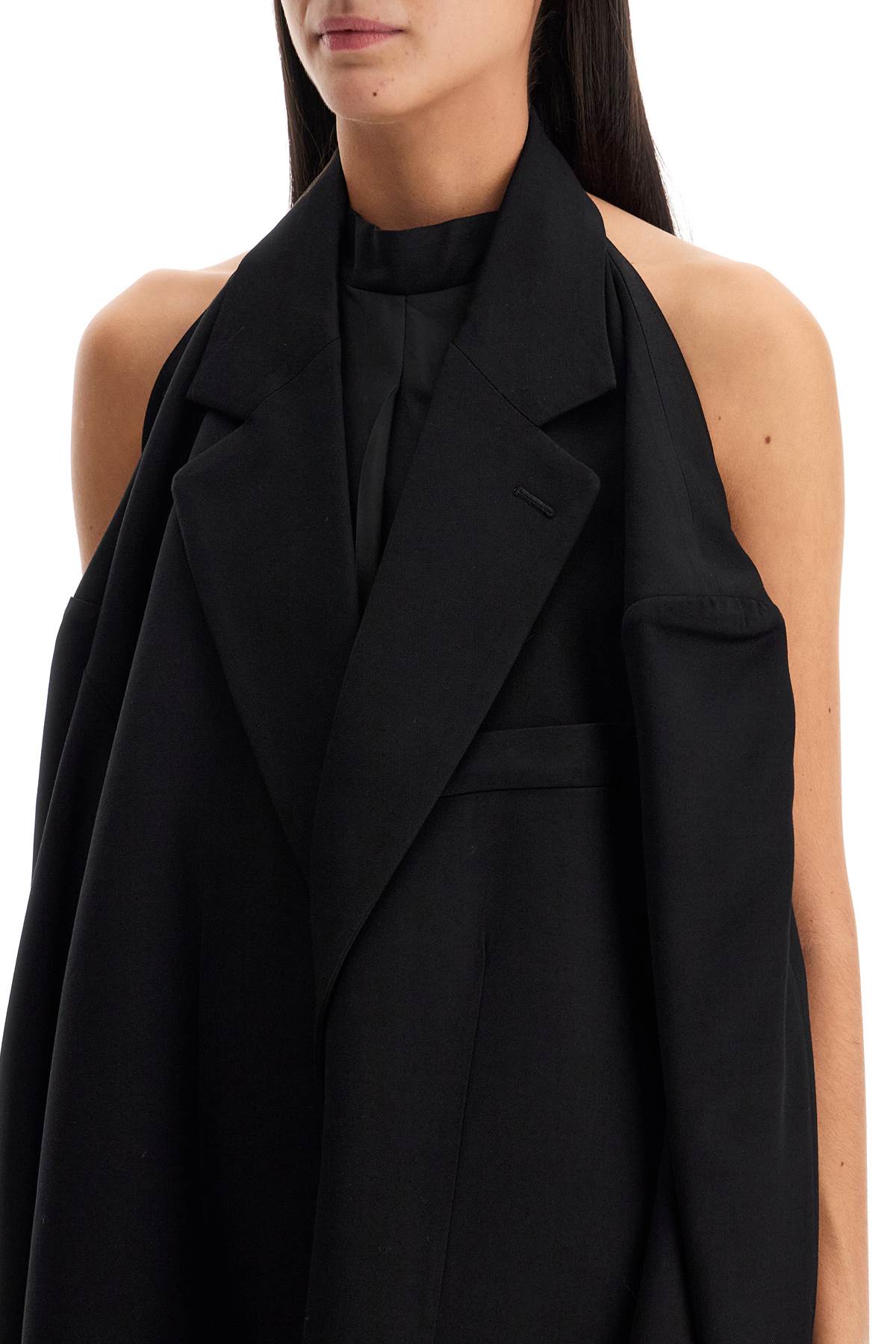 Shop Balenciaga Blazer Mini Dress In Black