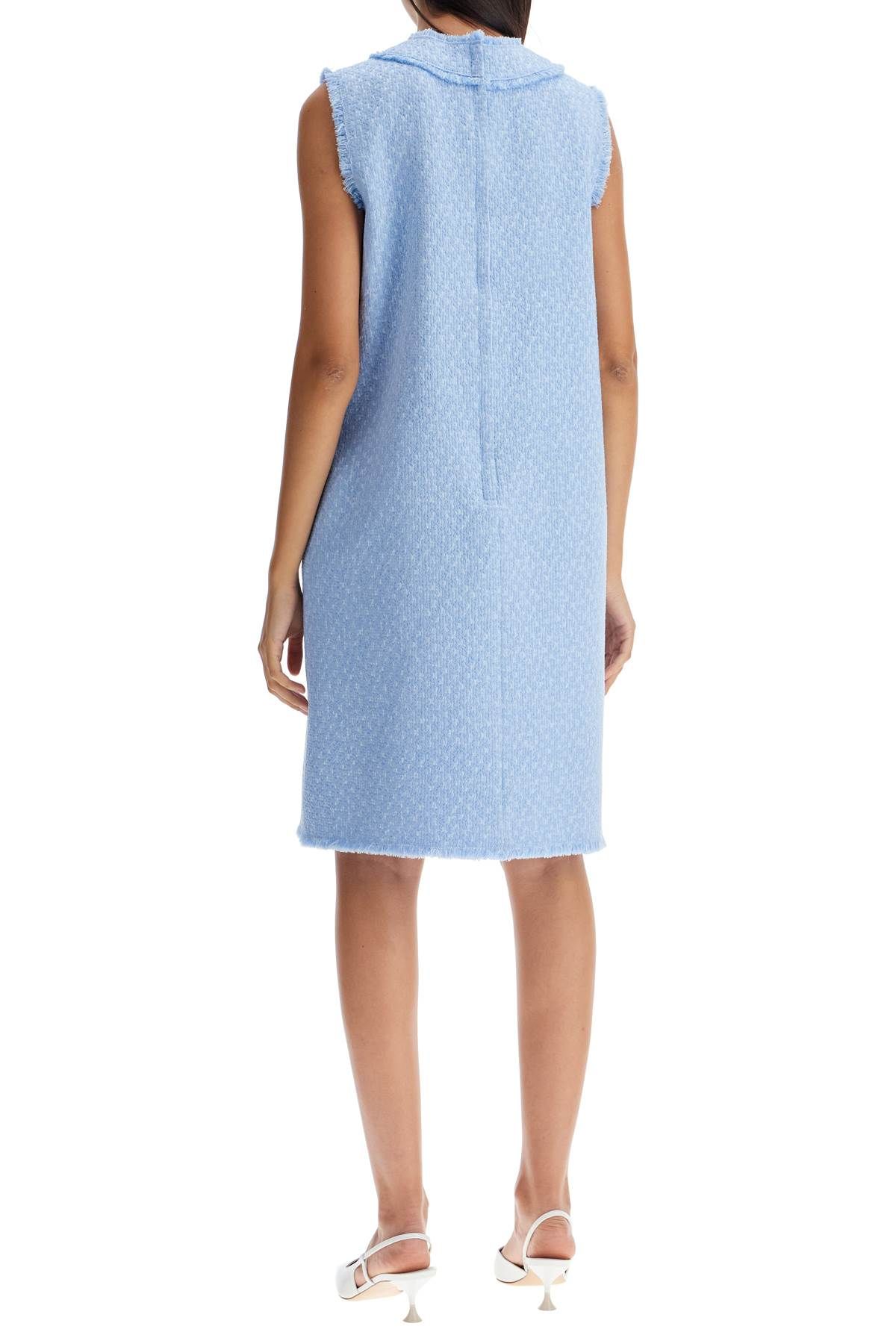 Shop Dolce & Gabbana 's Tweed Mini Dress In Light Blue