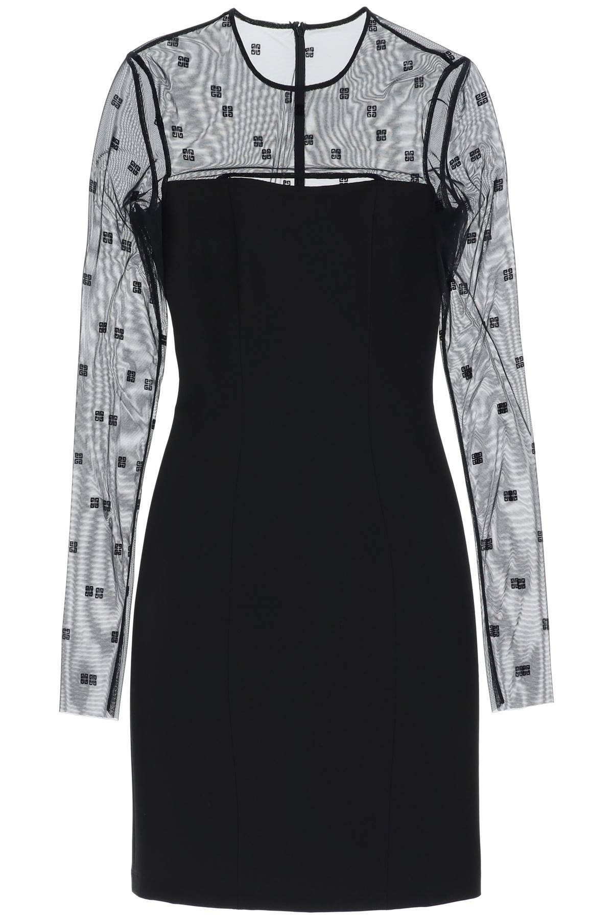 Shop Givenchy Plumetis 4g Dress In Black
