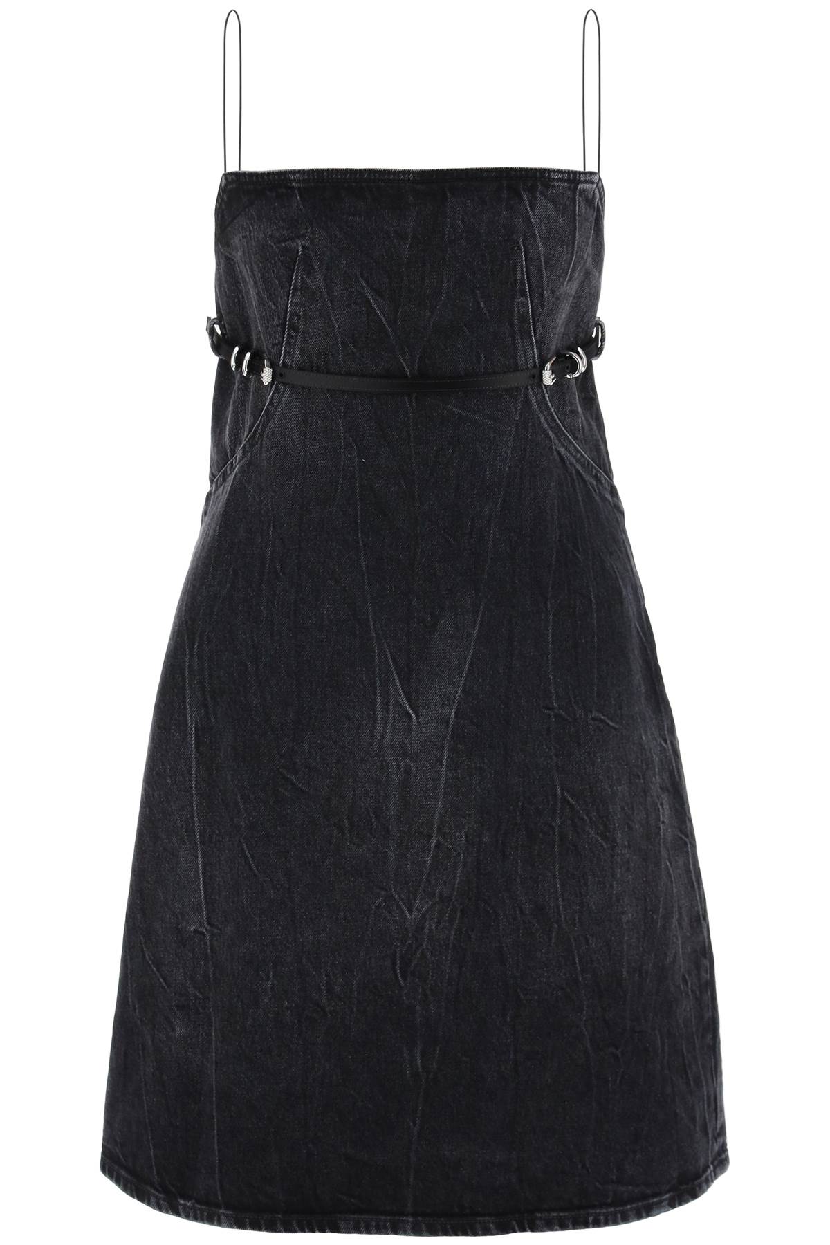 Shop Givenchy Short Denim Voyou Dress For Women In Black
