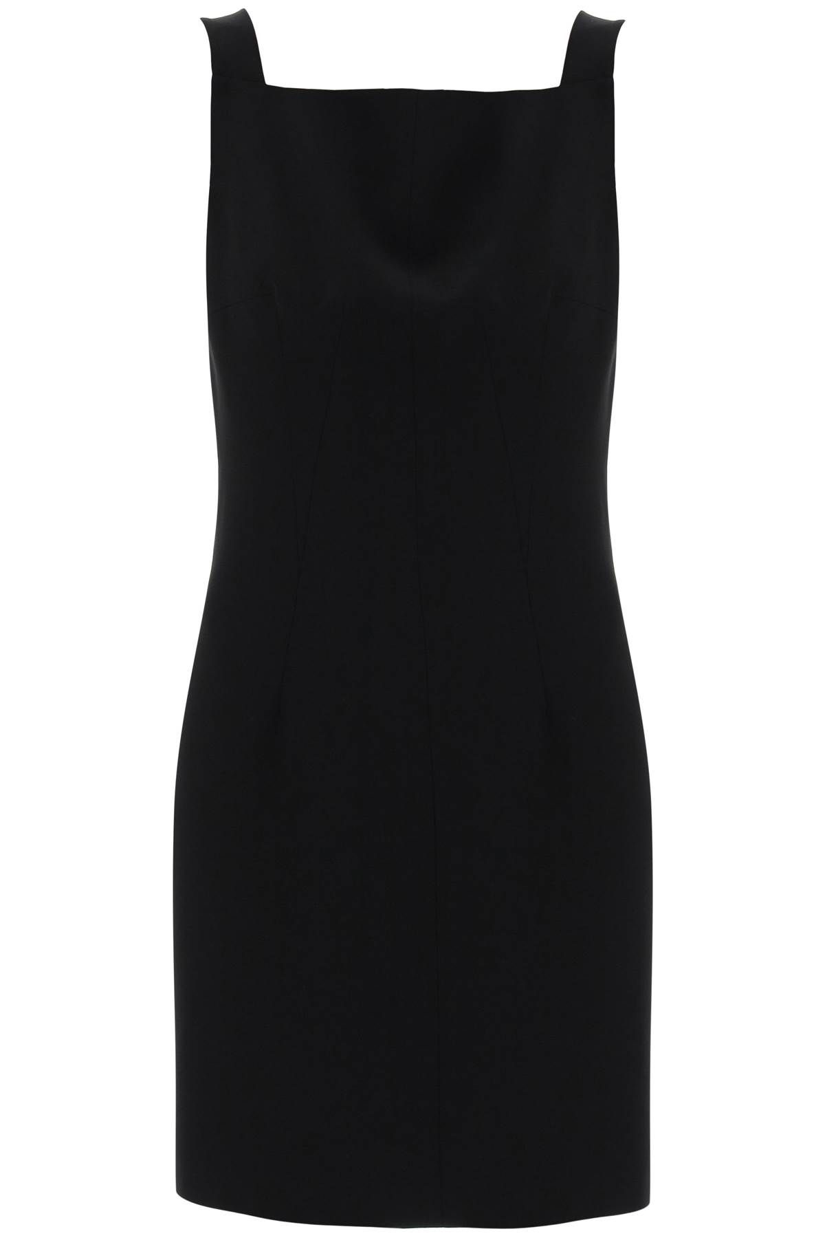 Shop Givenchy Mini Crepe Dress In Seven In Black