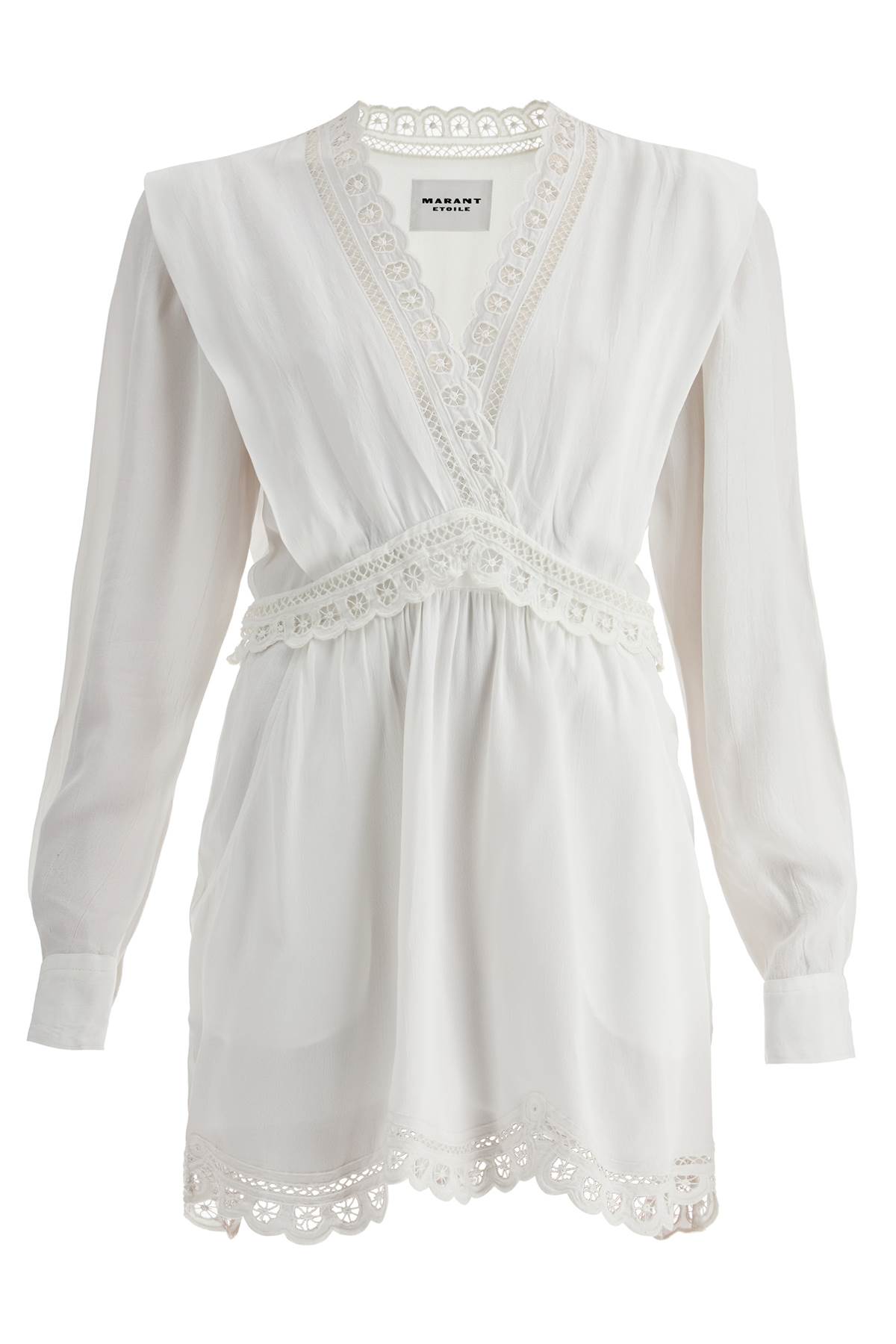 Shop Isabel Marant Étoile Mini Dress Felie In White