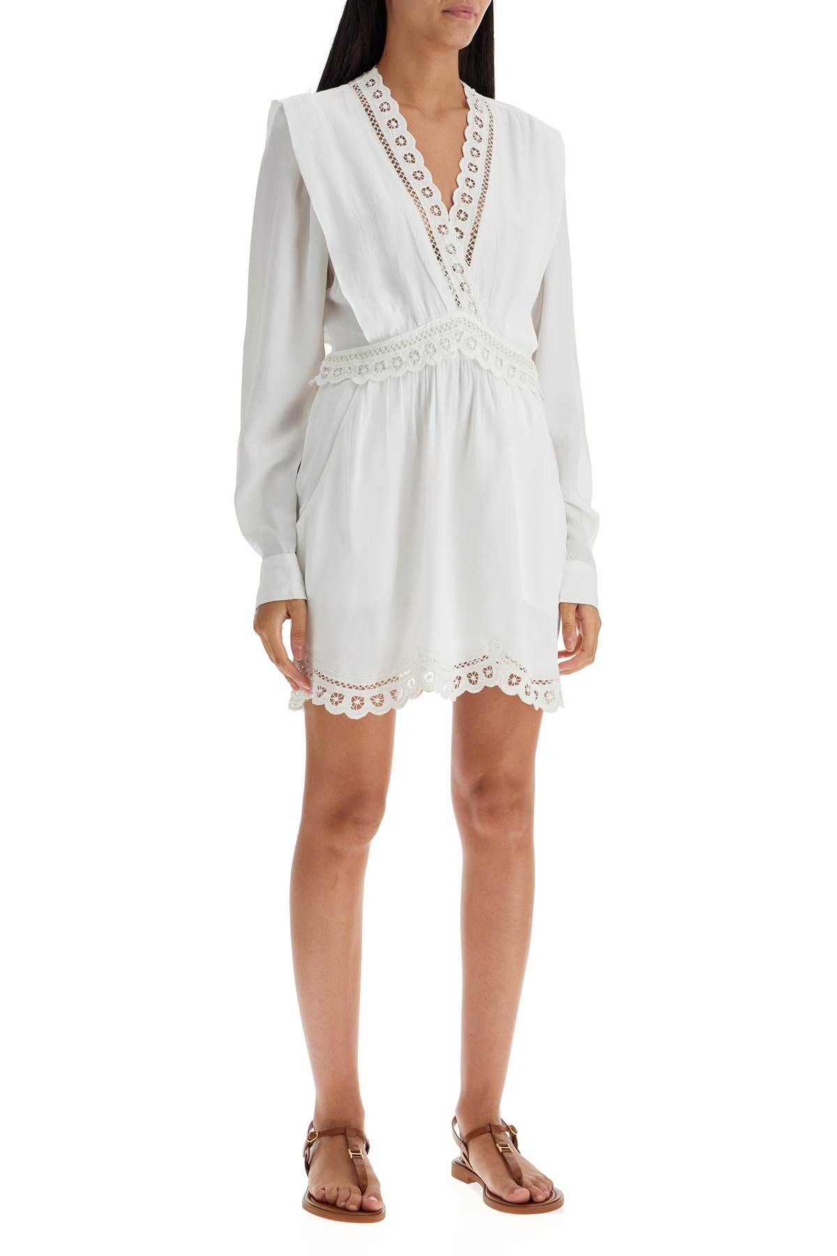 Shop Isabel Marant Étoile Mini Dress Felie In White