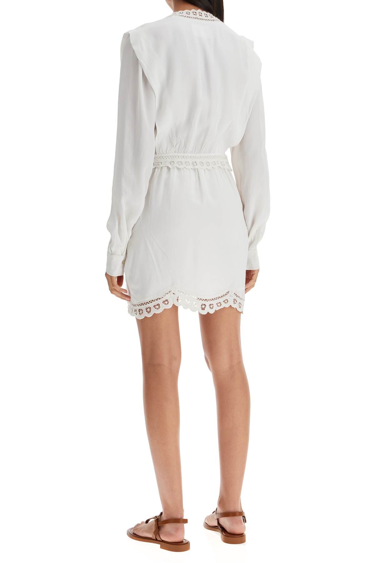 Shop Isabel Marant Étoile Mini Dress Felie In White