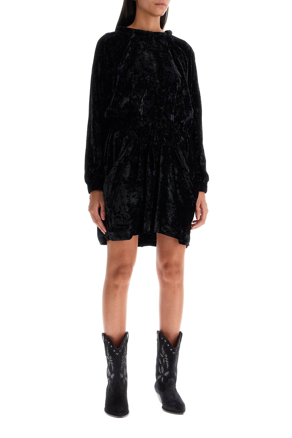 Shop Isabel Marant Lassie Mini Dress In Black