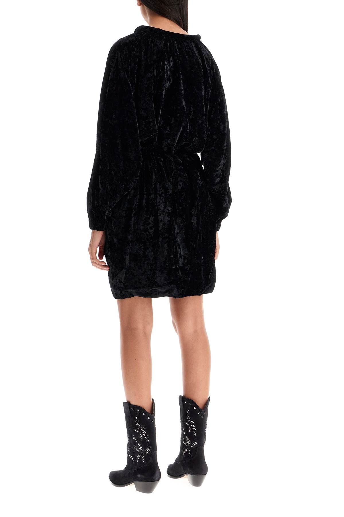 Shop Isabel Marant Lassie Mini Dress In Black