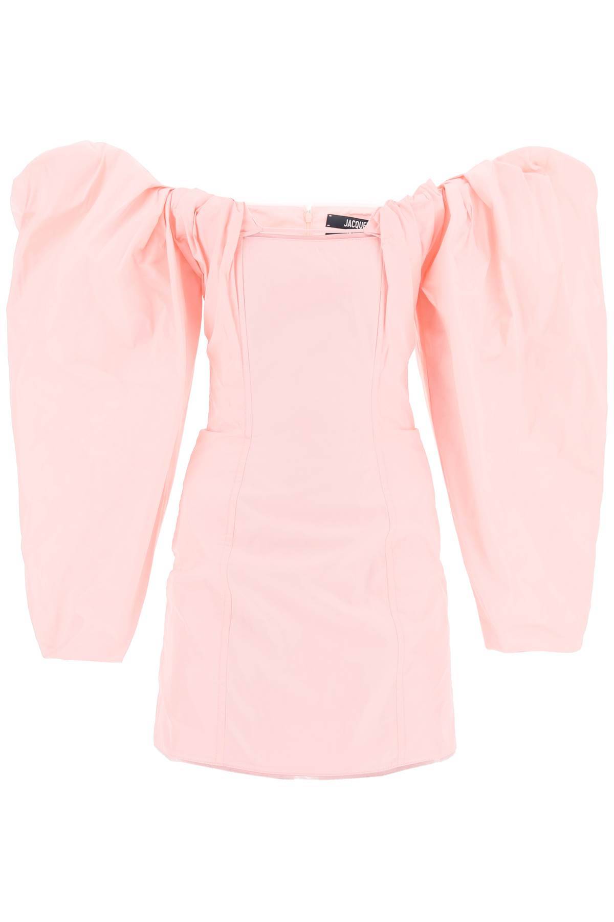 Shop Jacquemus La Robe Taffetas Mini Dress In Pink