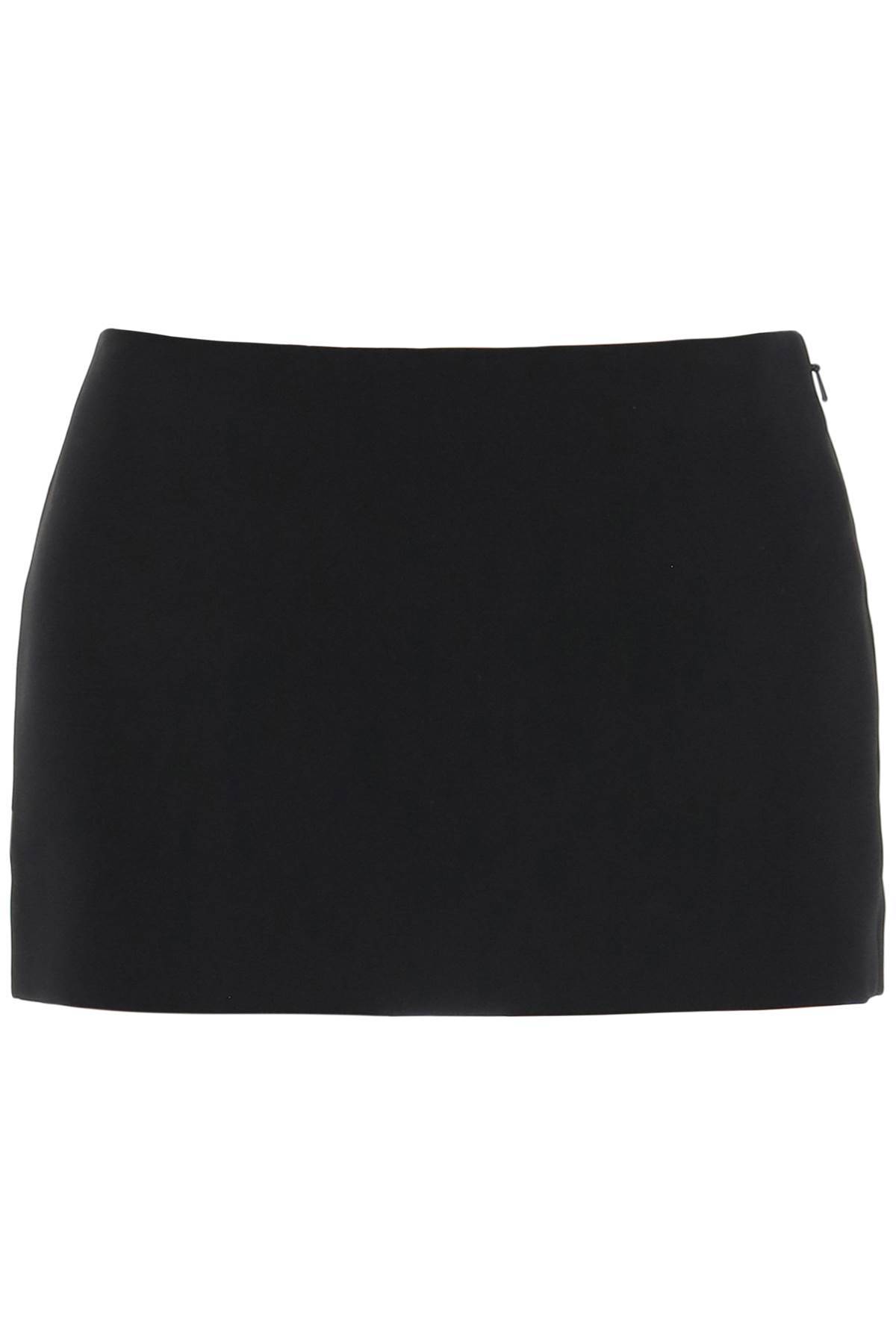 Shop Khaite Jett Low-rise Mini Skirt In Black