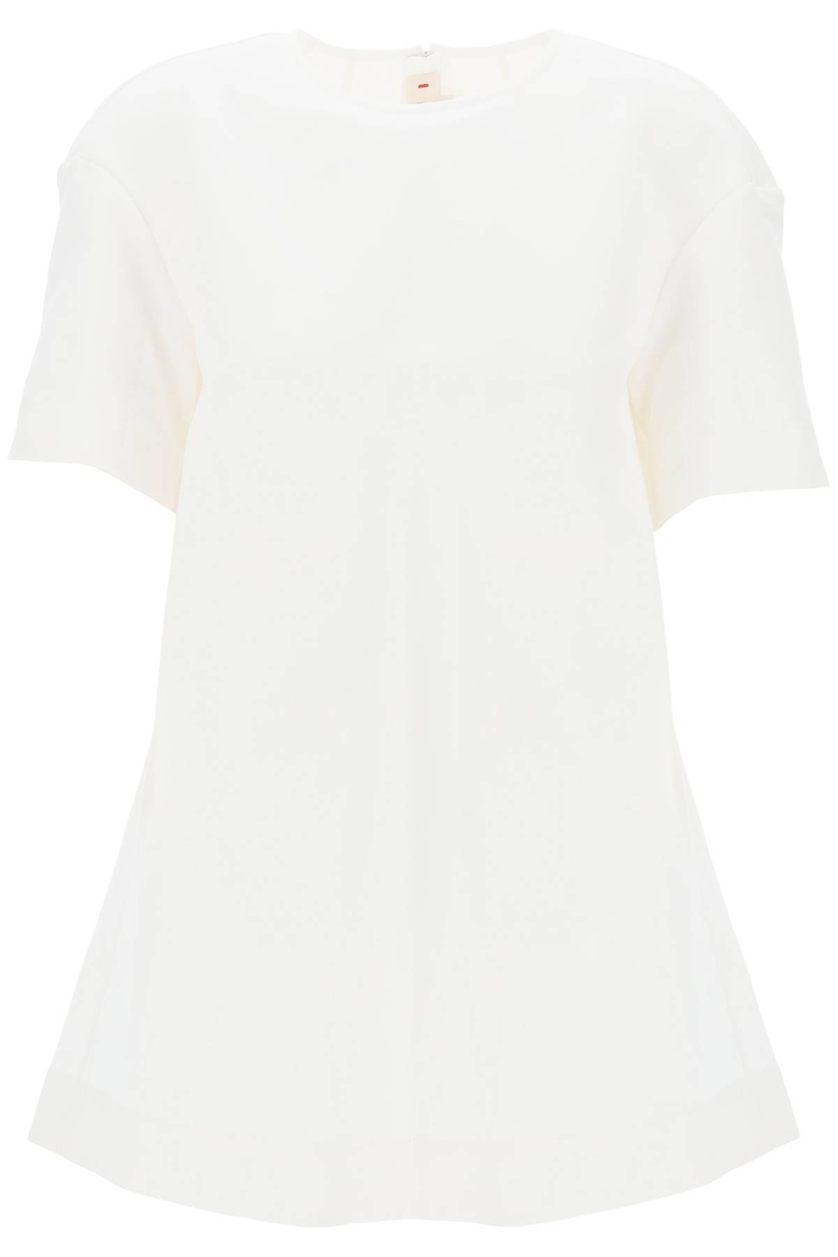 Shop Marni Cocoon Cady Dress In White