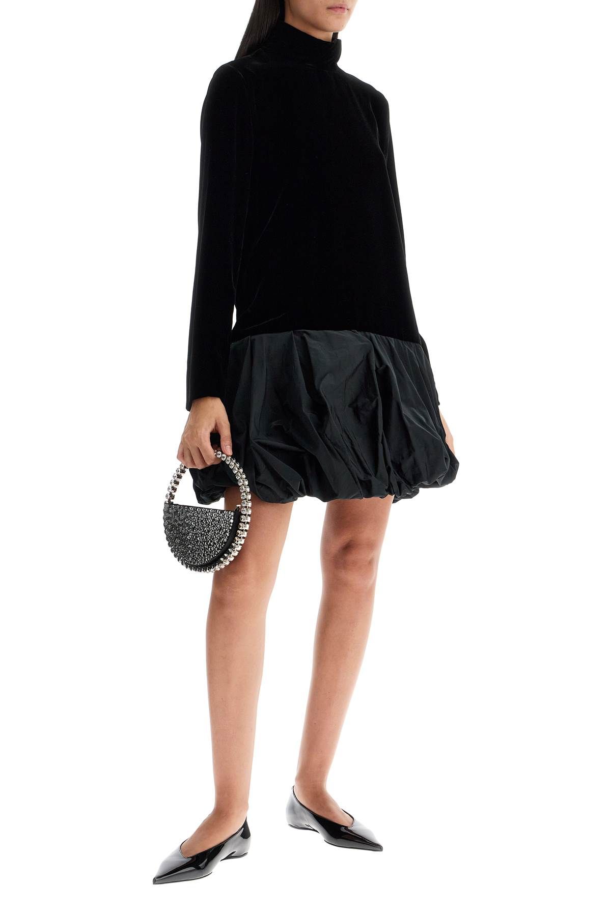 Shop Max Mara Velvet 'osso' In Black