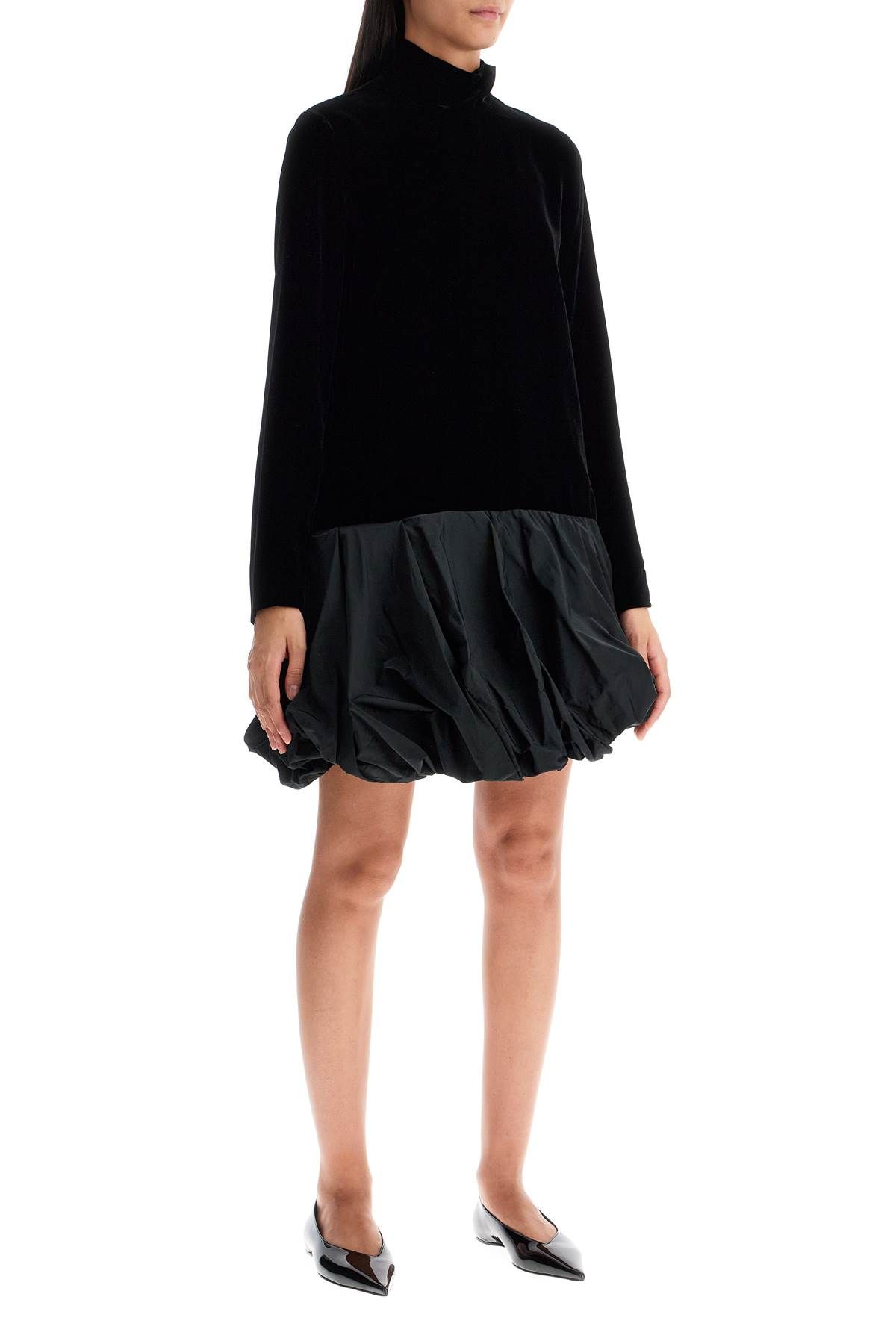 Shop Max Mara Velvet 'osso' In Black