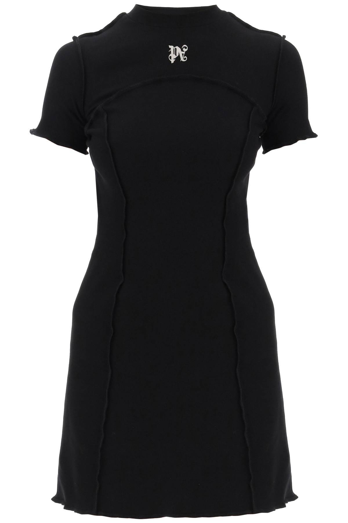 Shop Palm Angels Ma  "mini Inside-out Dress With Mon In Black