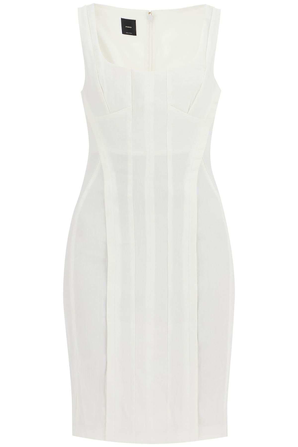 Shop Pinko Sleeveless Linen 'al In White