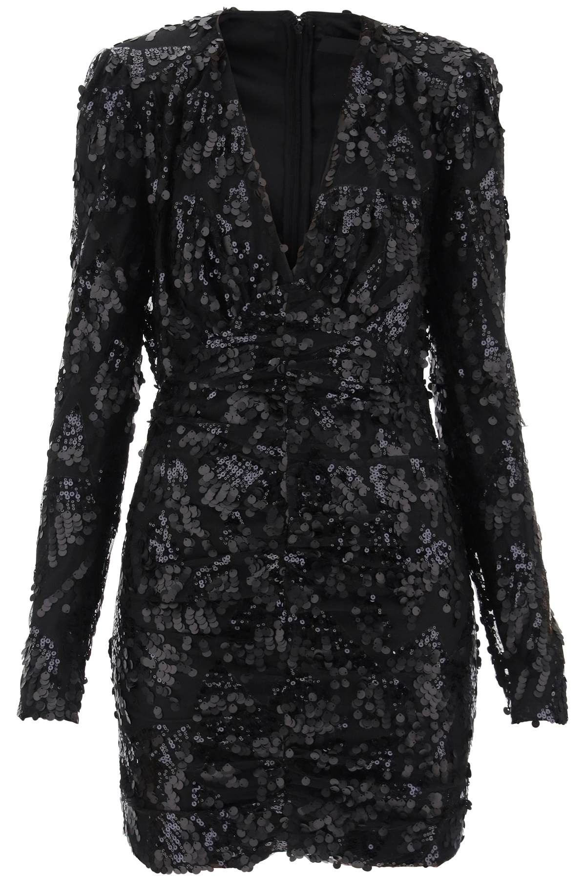 Shop Rotate Birger Christensen Sequined Mini Dress In Black