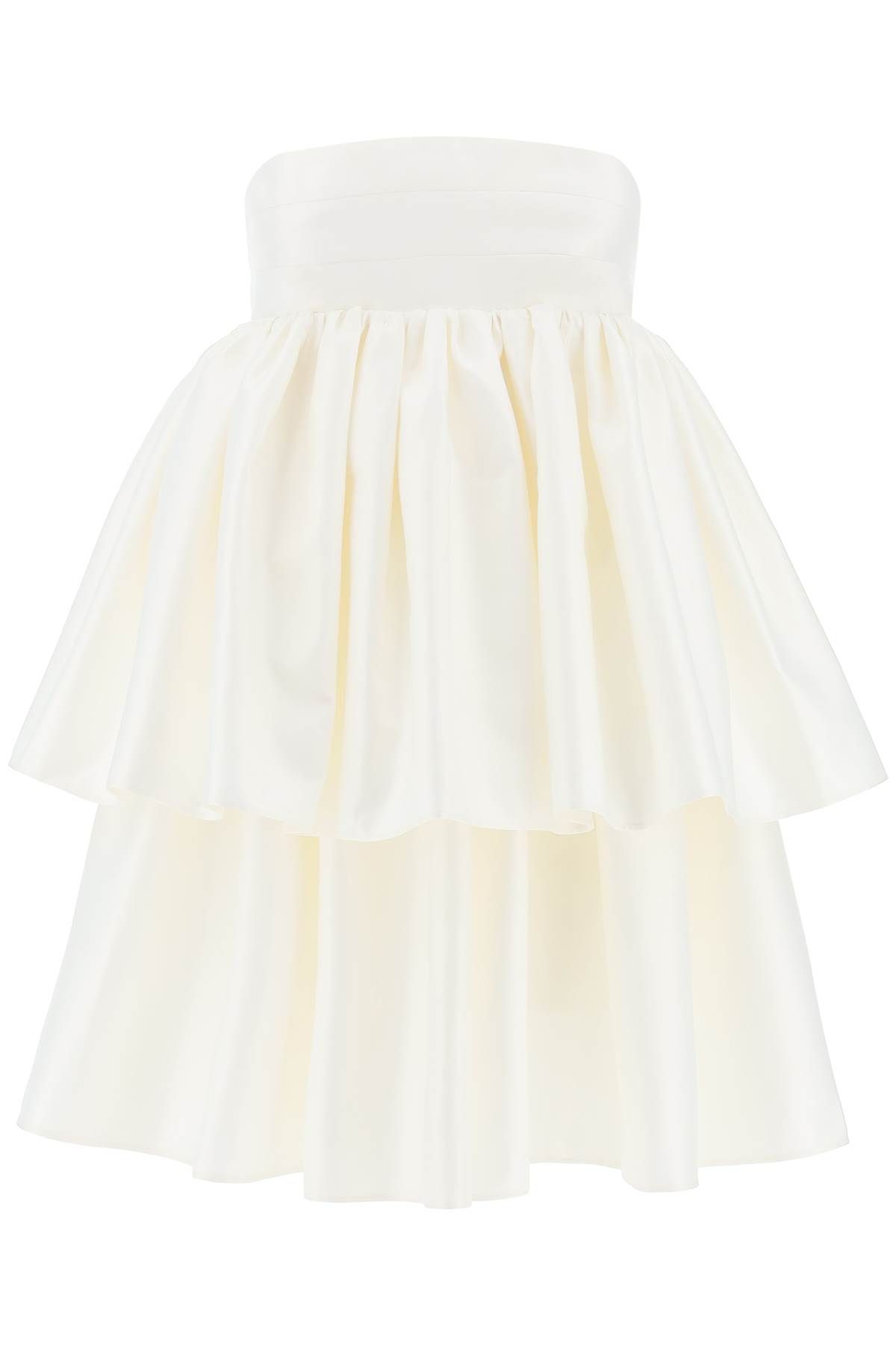 Shop Rotate Birger Christensen Responsible Ruffled Midi Dress In White