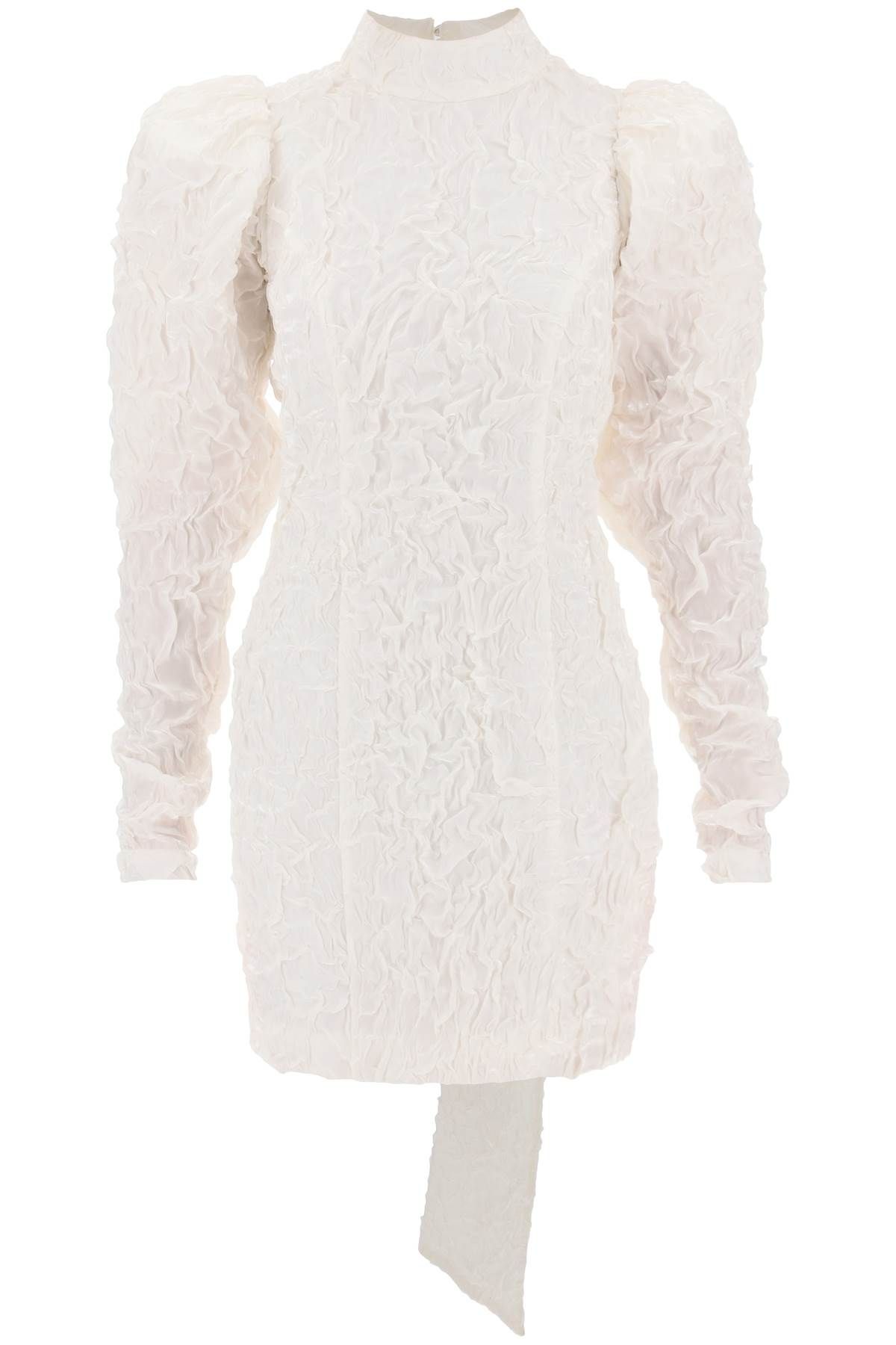 Shop Rotate Birger Christensen Crinkled Mini Dress In White
