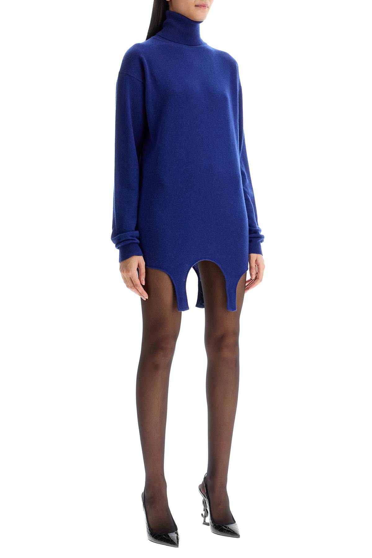 SAINT LAURENT MINI PULLOVER-STYLE DRESS WITH GARTER 