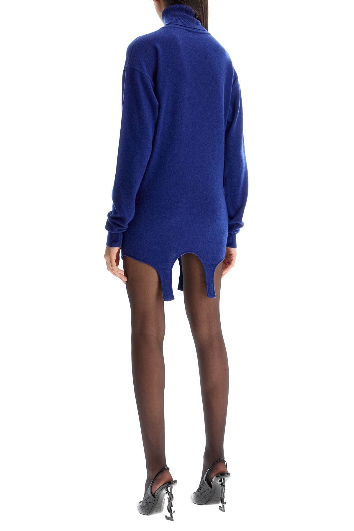 SAINT LAURENT MINI PULLOVER-STYLE DRESS WITH GARTER 