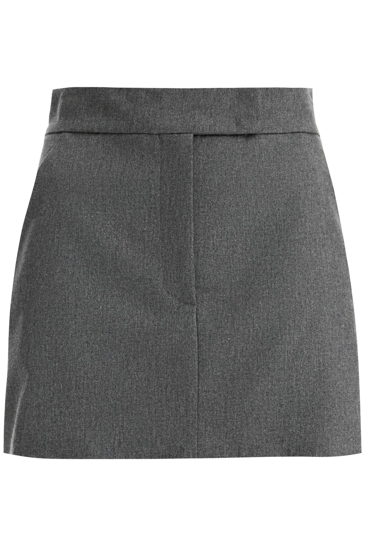 Shop The Andamane 's Flannel Mini Skirt In Grey