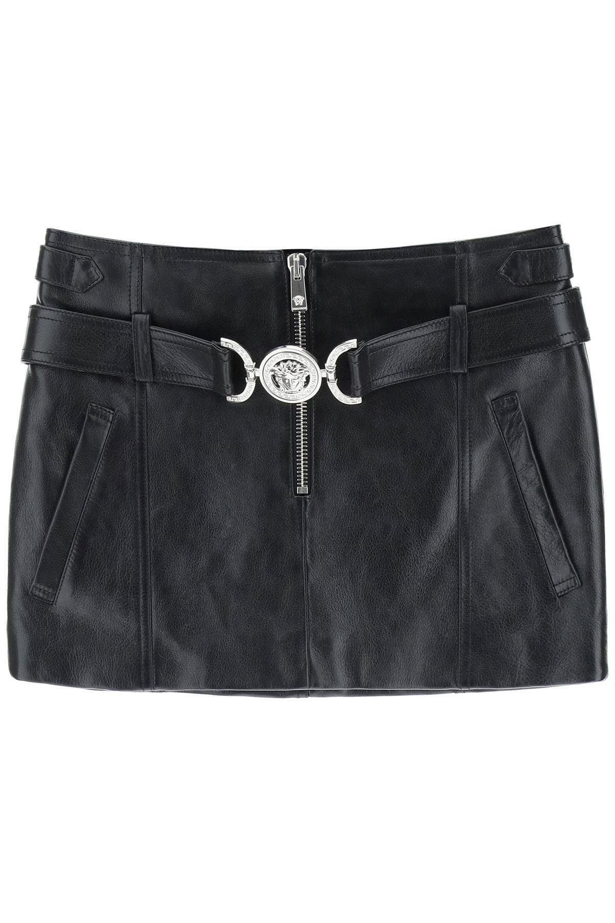 Shop Versace 'medusa '95' Mini-skirt In Black