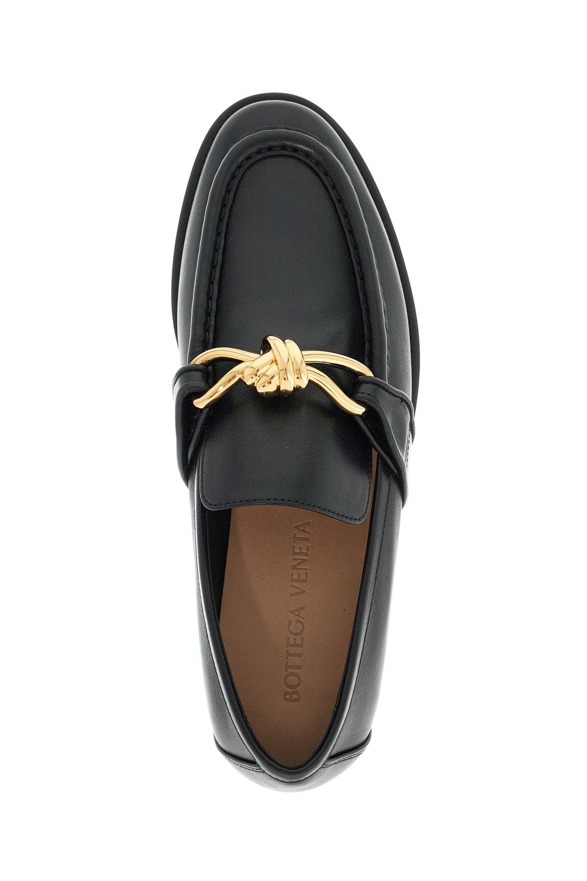 Shop Bottega Veneta Astaire Loafers In Black