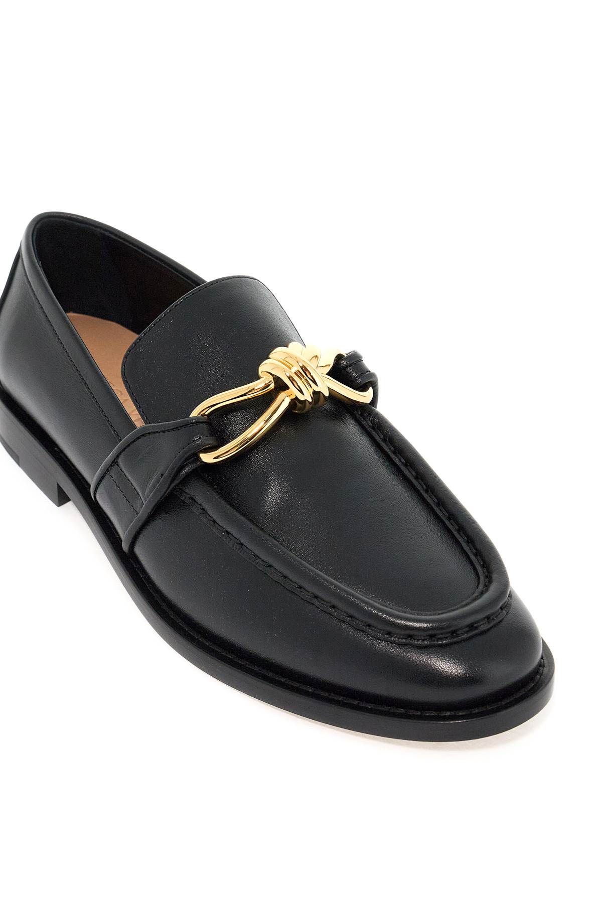 Shop Bottega Veneta Astaire Loafers In Black