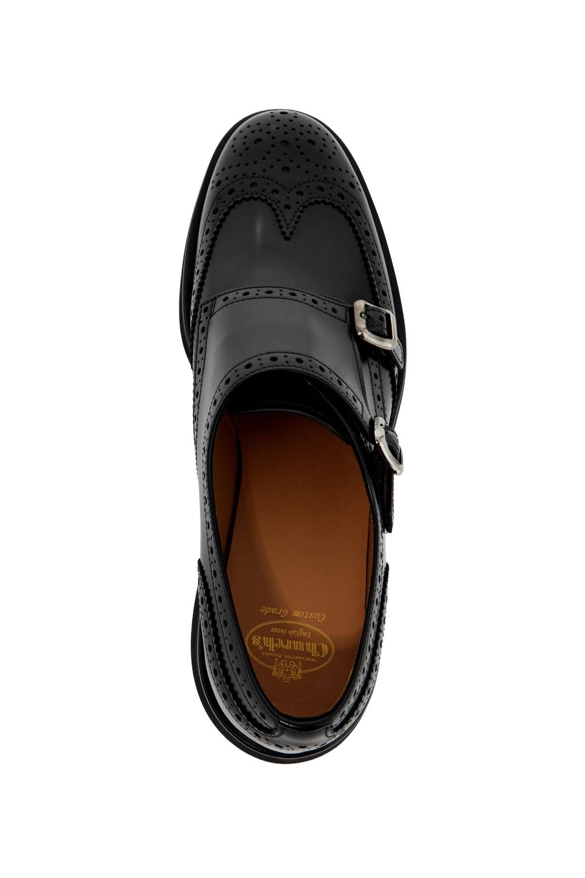 Shop Church's Lana Monk Strap Loaf In Black