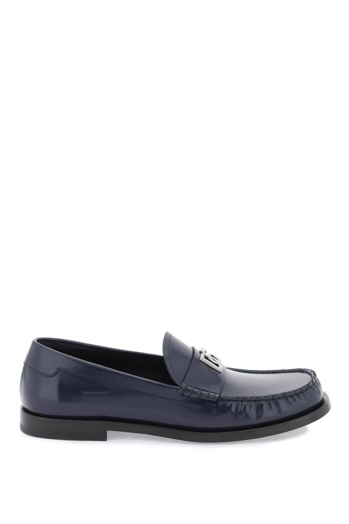 Shop Dolce & Gabbana City Blanco Loafers In Blue