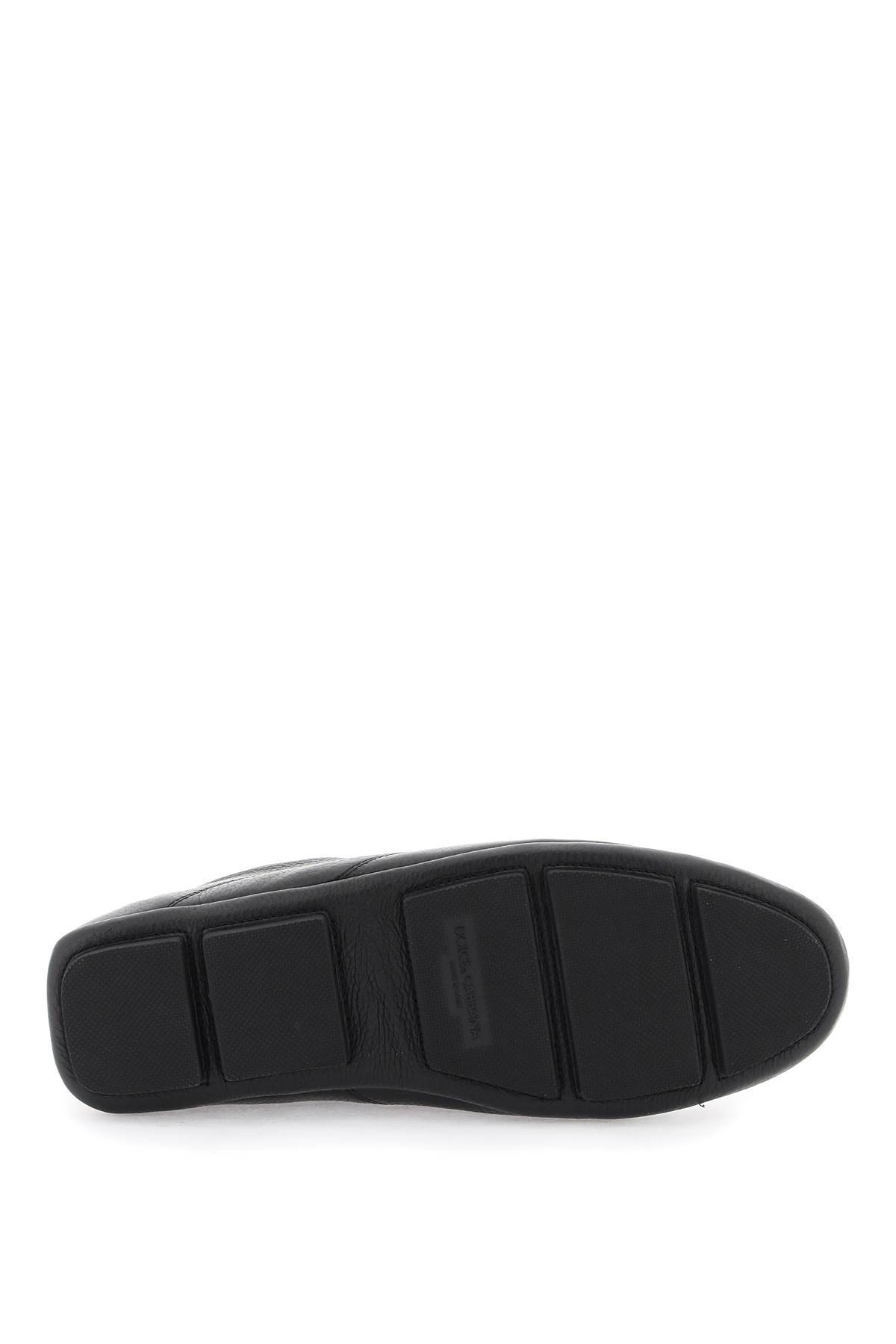 Shop Dolce & Gabbana Leather Slipper For In Black