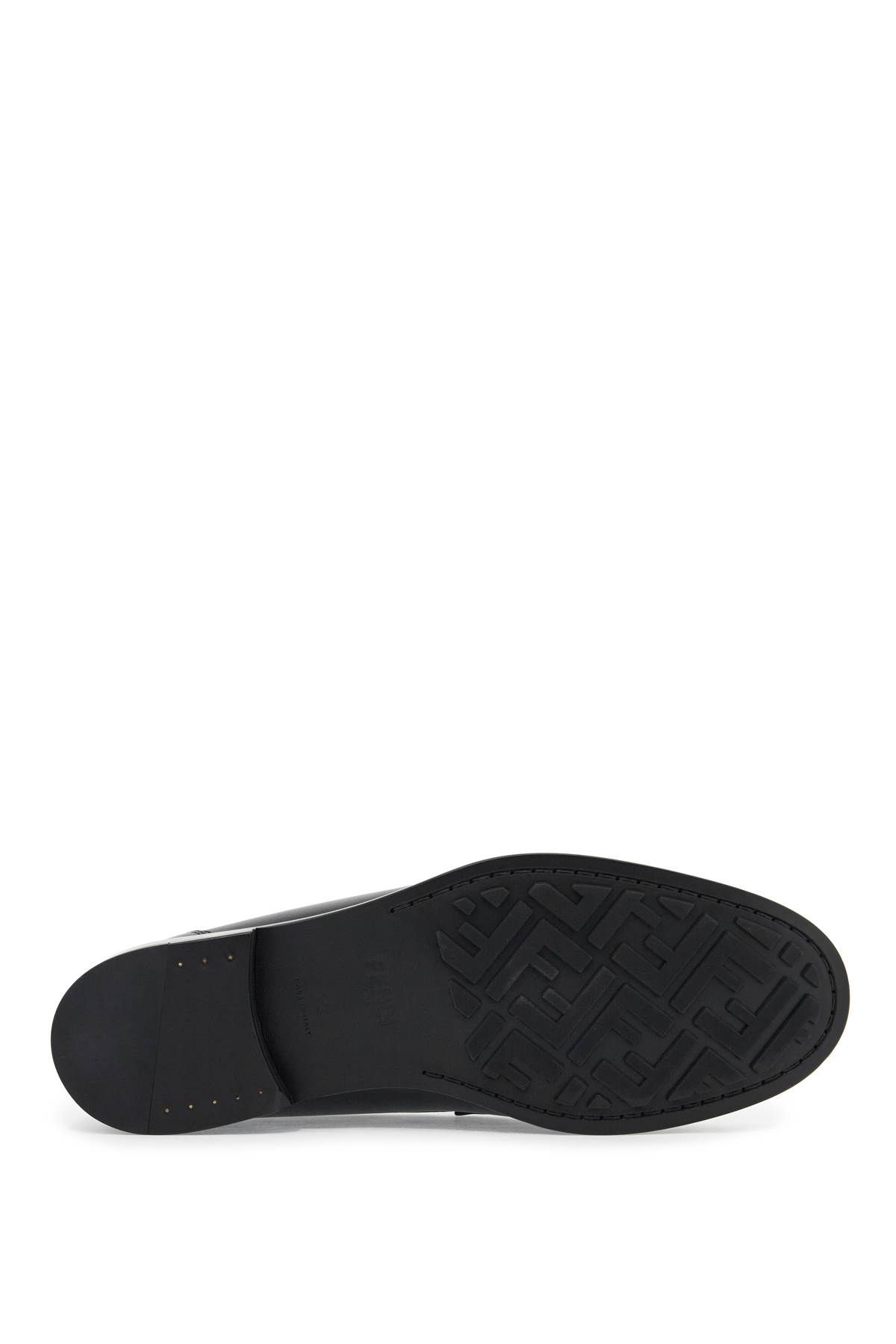 Shop Fendi O'lock Mocassins In Black