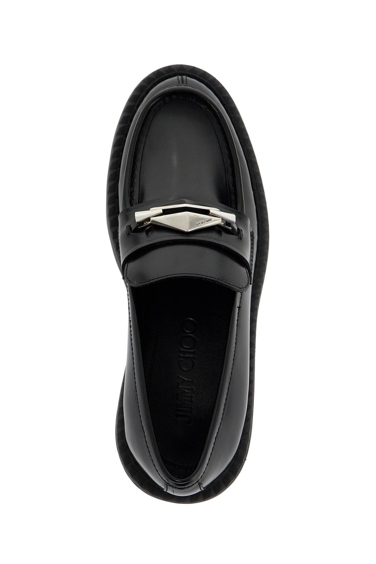 Shop Jimmy Choo Marlow Leather Loafers In In Black