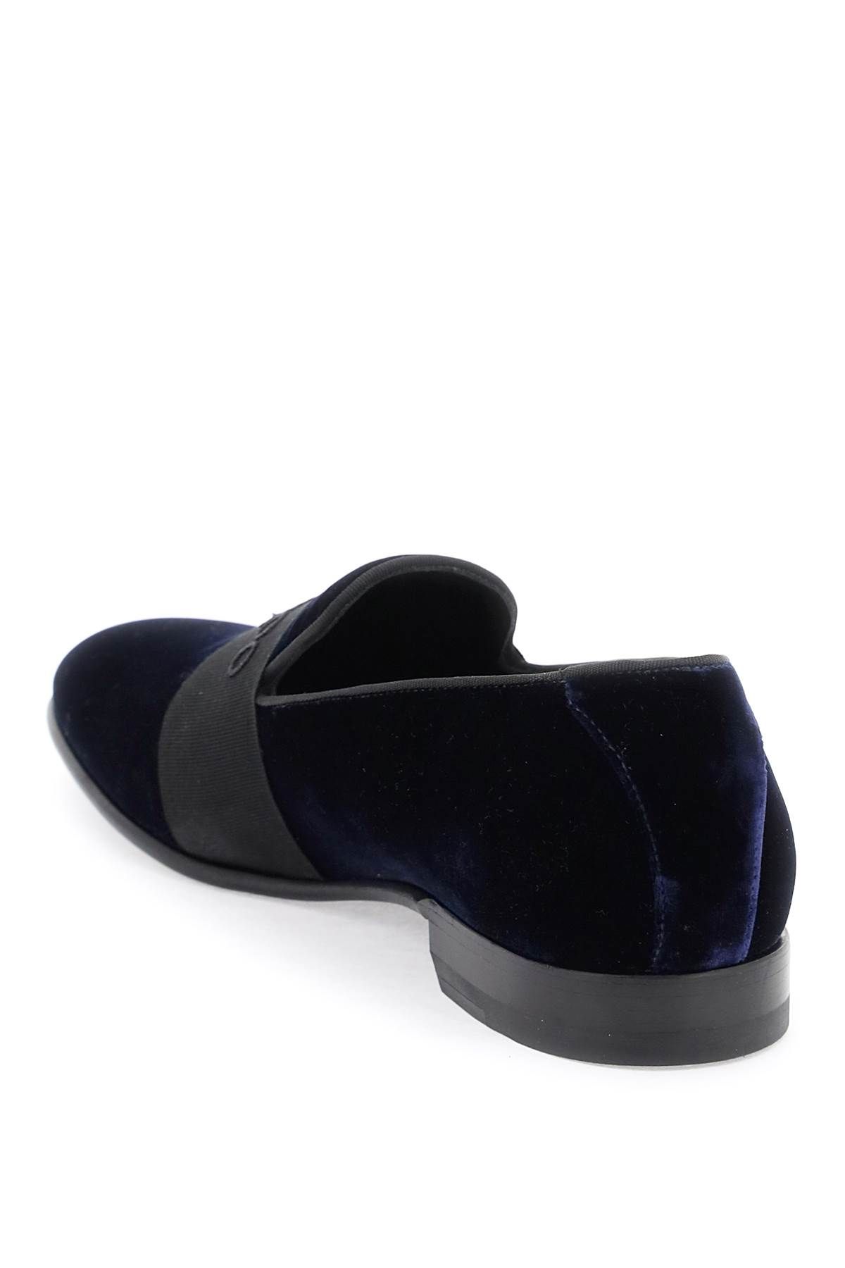 Shop Jimmy Choo Thame Loafers In Blue,black