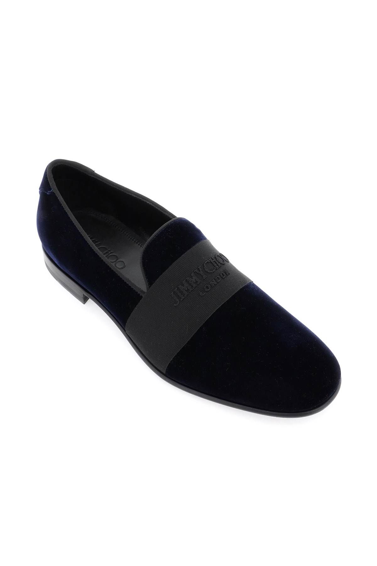 Shop Jimmy Choo Thame Loafers In Blue,black