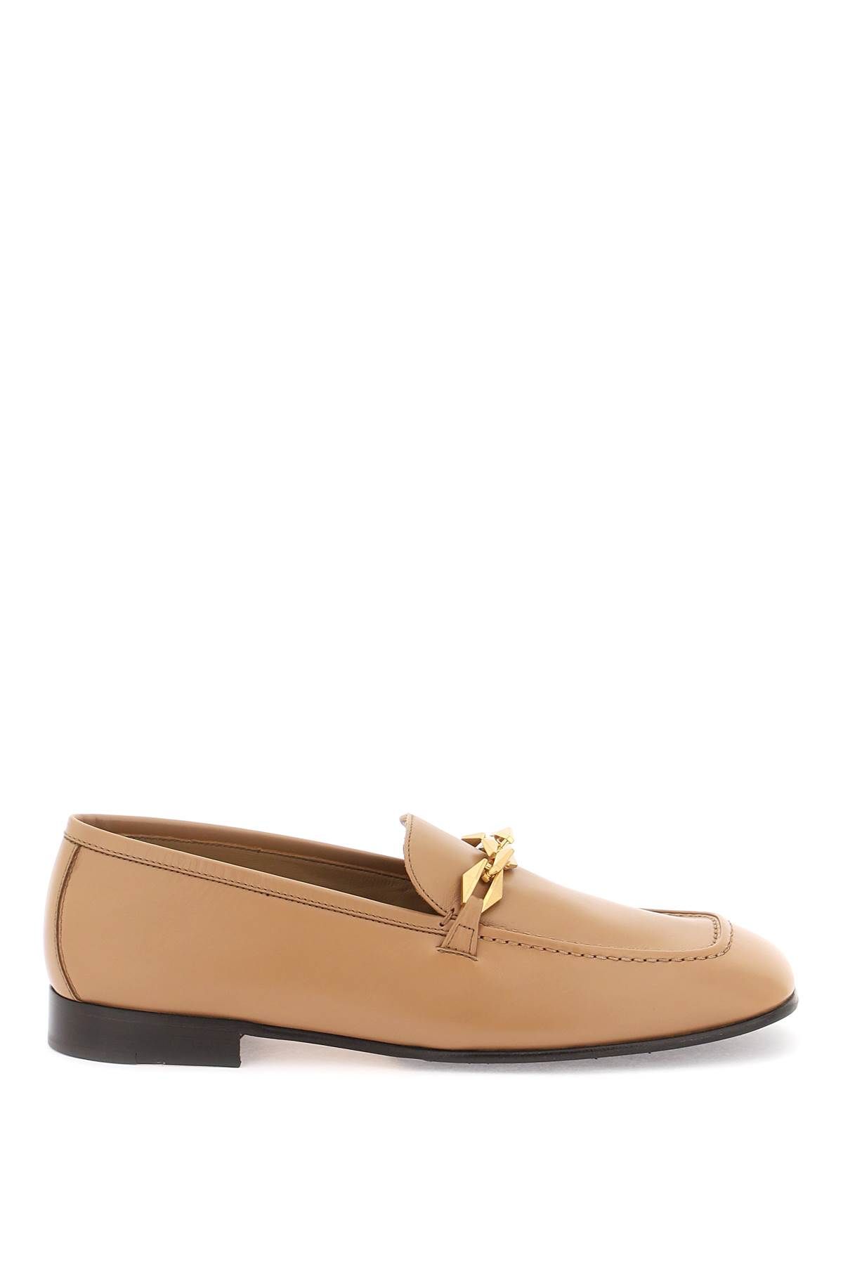 Shop Jimmy Choo 'tilda' Mocassins In Beige,brown