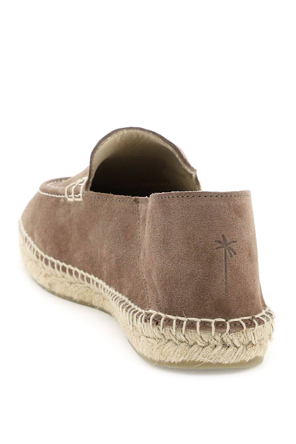 Shop Manebi Espadrilles Loafers In Brown