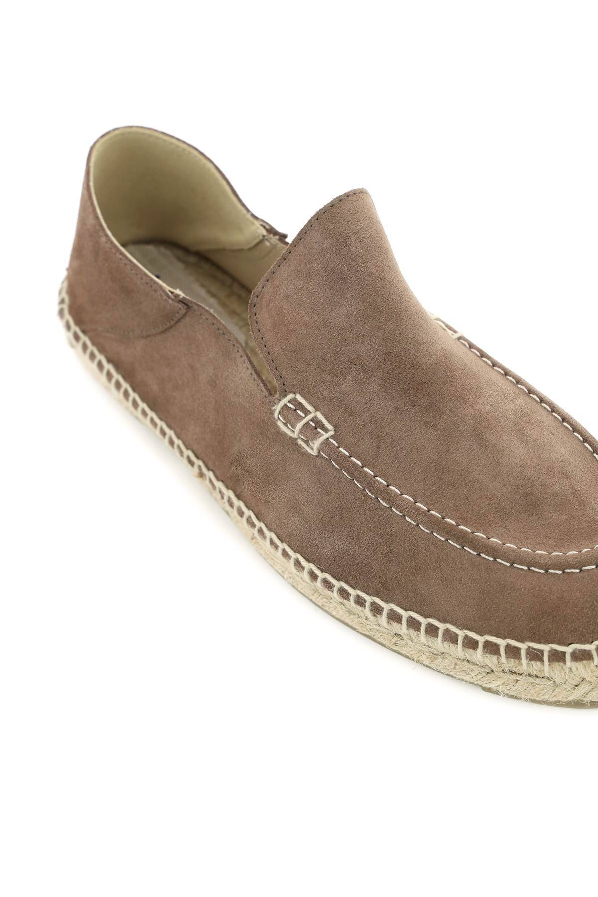 Shop Manebi Espadrilles Loafers In Brown